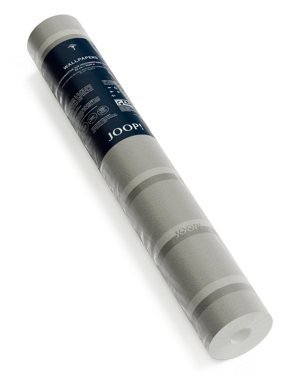 VLIESTAPETE 10.05 m J! STRIPES  - Grau, Design, Textil (53/1005cm) - Joop!