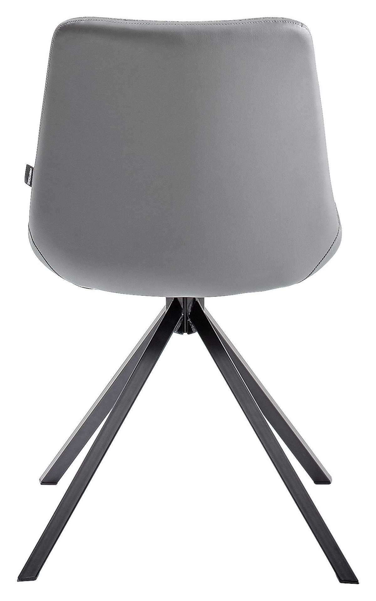 STUHL  in Flachgewebe  - Schwarz/Grau, Design, Textil/Metall (48/87/58cm) - Livetastic