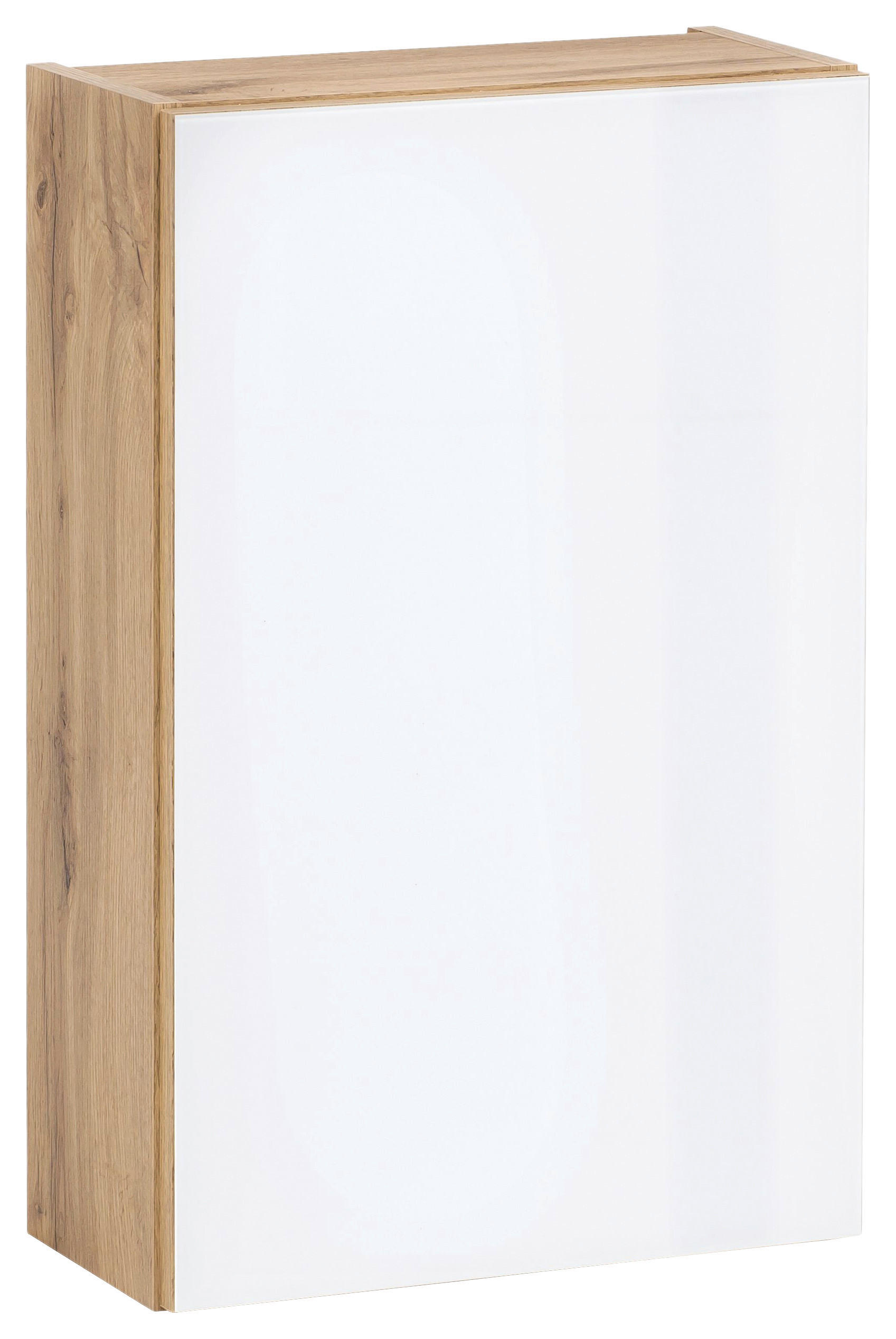 HÄNGESCHRANK 40/64/20 cm  - Eichefarben/Weiß, KONVENTIONELL, Glas/Holzwerkstoff (40/64/20cm) - Held
