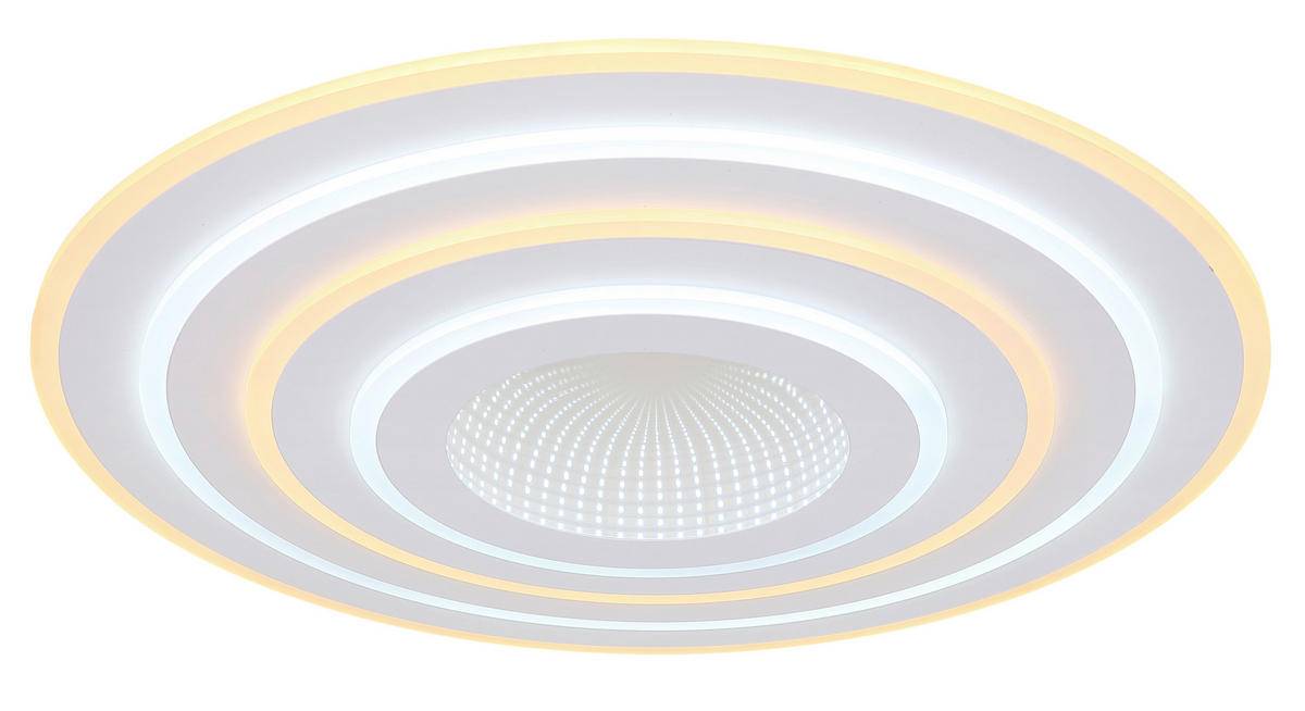 LED-DECKENLEUCHTE  Smart 70/6,7 cm   - Chromfarben/Opal, Basics, Kunststoff/Metall (70/6,7cm)