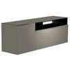 LOWBOARD  in 160/65/45 cm  - Alufarben/Grau, Design, Glas/Holzwerkstoff (160/65/45cm) - Moderano