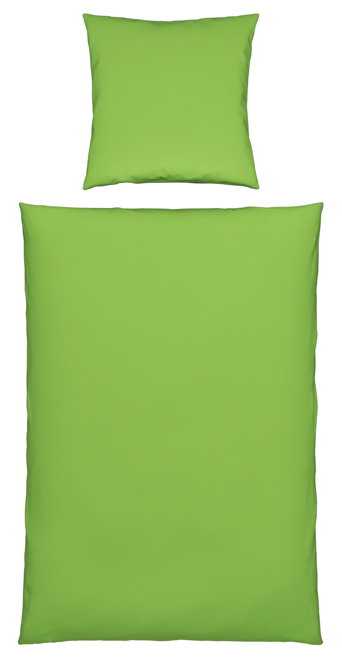 BETTWÄSCHE Renforcé 135/200 cm  - Limette, KONVENTIONELL, Textil (135/200cm) - Bio:Vio