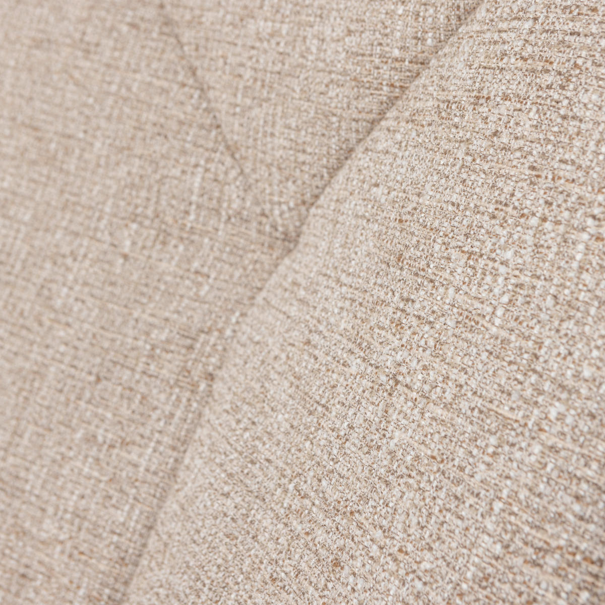 SESSEL in Webstoff Naturfarben  - Schwarz/Naturfarben, Design, Textil/Metall (75/88/94cm) - Livetastic