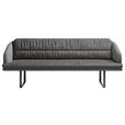 SITZBANK 255/89/68 cm Flachgewebe Anthrazit Metall  - Anthrazit/Schwarz, Design, Textil/Metall (255/89/68cm) - Dieter Knoll