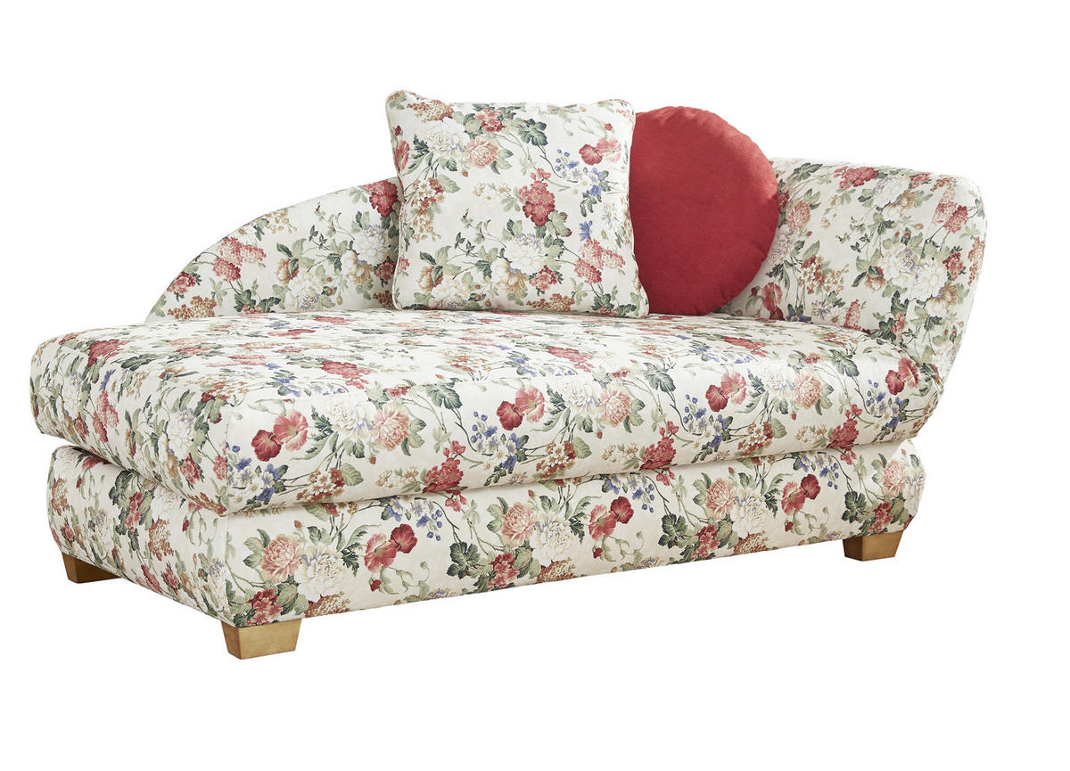 RÉCAMIERE Multicolor, Weiß Flachgewebe  - Eichefarben/Multicolor, LIFESTYLE, Textil (176/85/88cm) - Xora