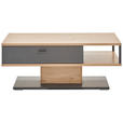 COUCHTISCH 110/65/45 cm rechteckig Grau, Eiche Artisan  - Schwarz/Eiche Artisan, KONVENTIONELL, Holzwerkstoff/Metall (110/65/45cm) - Hom`in