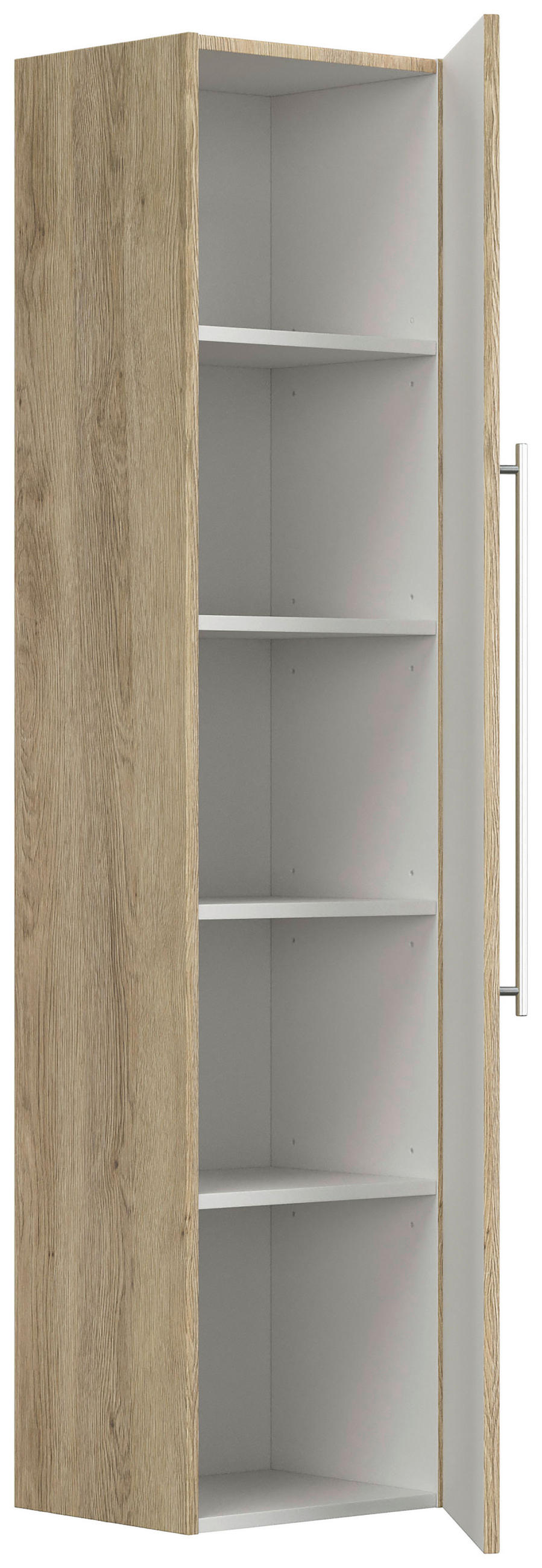 HOCHSCHRANK 35/150/30 cm  - Eichefarben, Basics, Holzwerkstoff/Metall (35/150/30cm) - MID.YOU