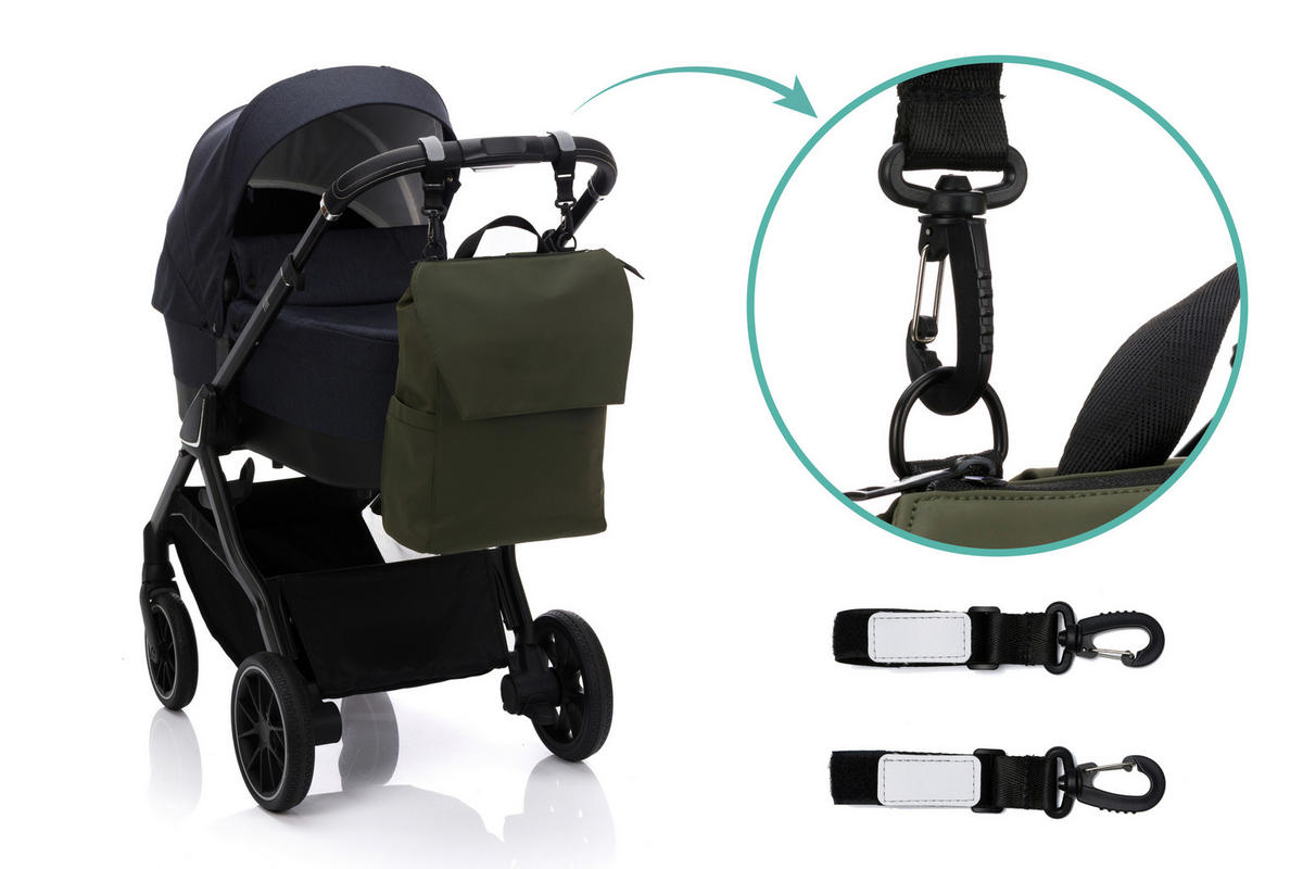 WICKELRUCKSACK - Grün, Basics, Textil - Jimmylee