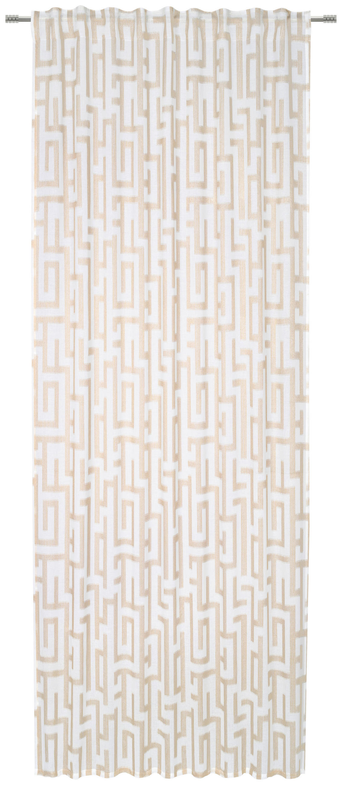 GARDINLÄNGD transparent  - beige, Klassisk, textil (135/245cm) - Esposa