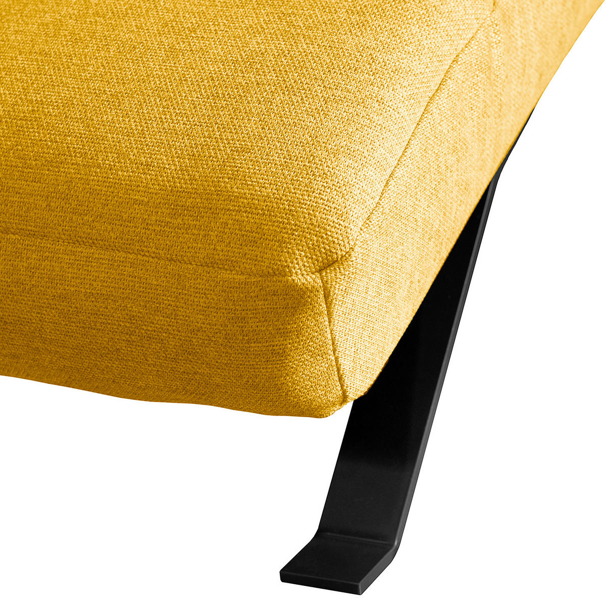 RELAXLIEGE SWING Webstoff Gelb  - Gelb/Schwarz, Design, Textil/Metall (65/65/171cm) - Livetastic