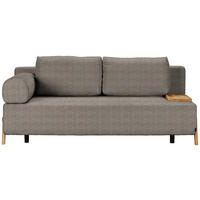 SCHLAFSOFA in Holz, Textil Taupe  - Taupe/Naturfarben, Design, Holz/Textil (211/88/102cm) - Niels Andersson