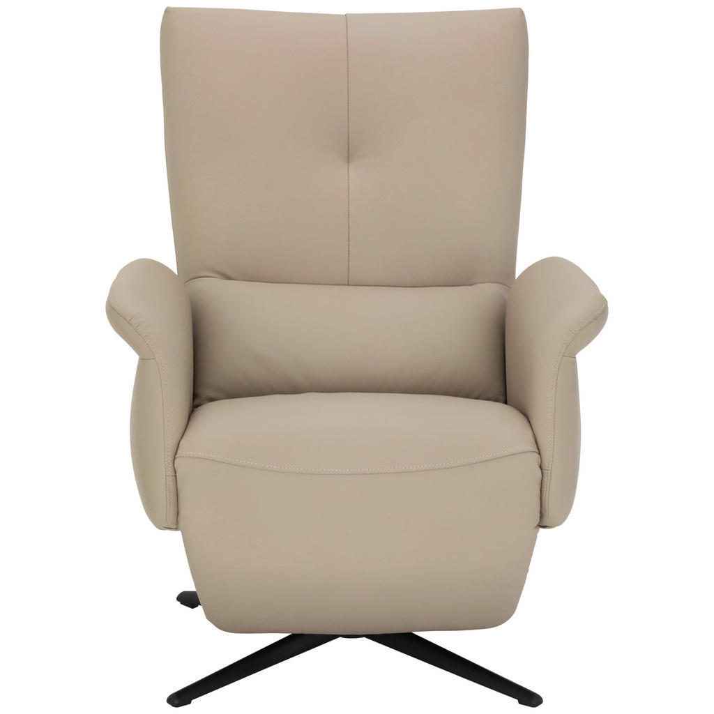 Thumbnail - Livetastic Relaxsessel, Grau, Beige, Textil, Leder, Echtleder, Rindleder, 75x111x90 cm, Relaxfunktion, USB-Anschluss, US...