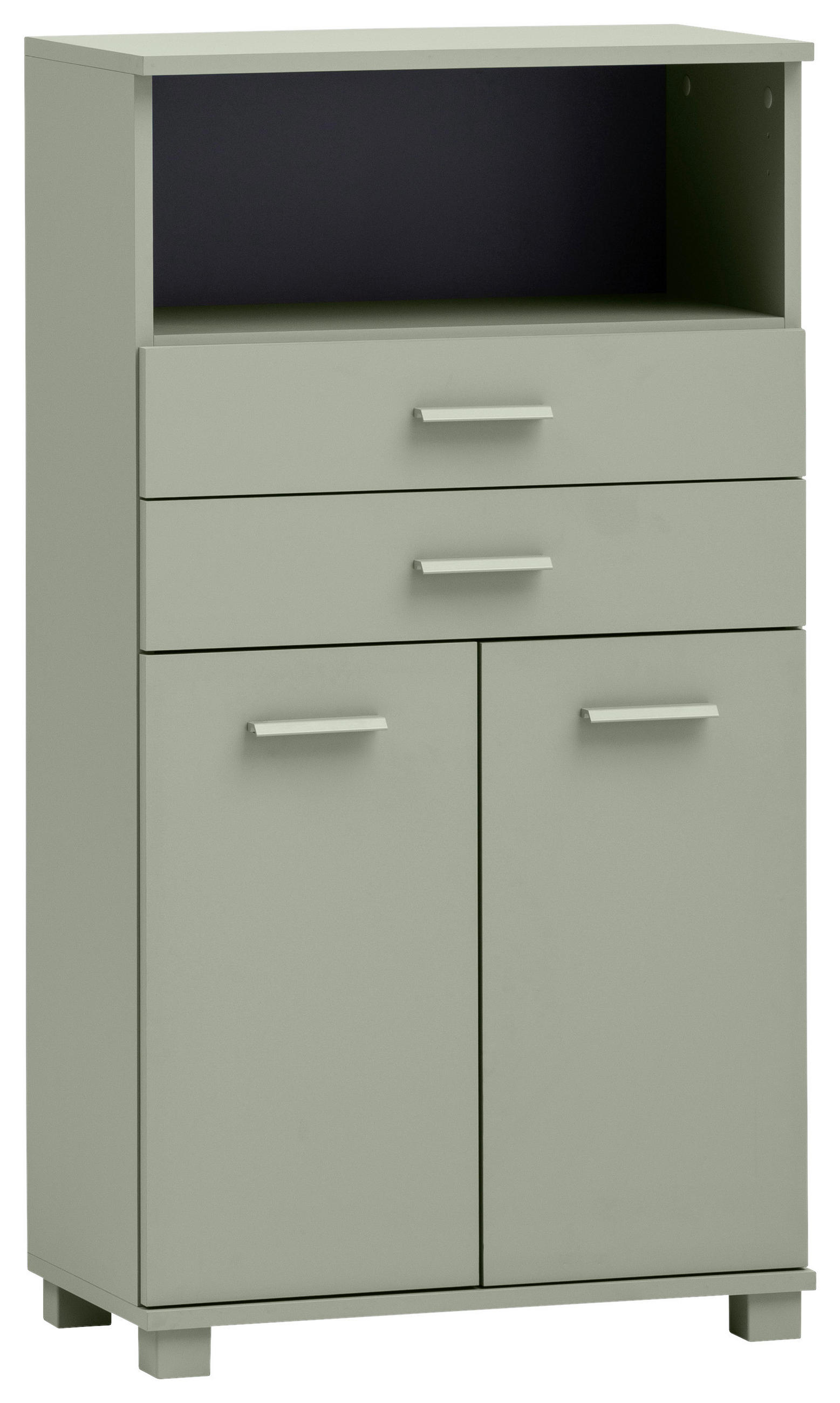 MIDISCHRANK 59,8/110,5/32,6 cm  - Hellgrün, MODERN, Holzwerkstoff/Kunststoff (59,8/110,5/32,6cm) - MID.YOU