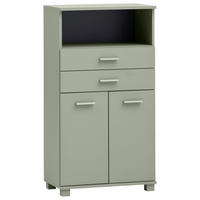 MIDISCHRANK 59,8/110,5/32,6 cm  - Hellgrün, MODERN, Holzwerkstoff/Kunststoff (59,8/110,5/32,6cm) - MID.YOU