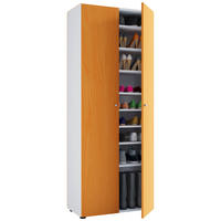 SKOSKÅP Vandol  i 71/180/39 cm  - vit/bokfärgad, Design, trämaterial/plast (71/180/39cm) - MID.YOU