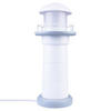 KINDERTISCHLEUCHTE Leuchtturm 12,5/31 cm  - Weiß/Grau, Basics, Holz/Kunststoff (12,5/31cm)
