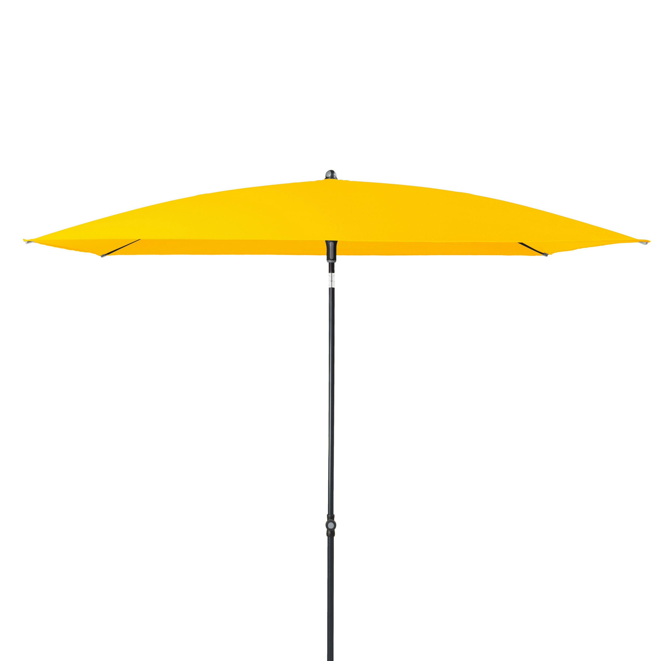 SONNENSCHIRM  230/190 cm  - Anthrazit/Gelb, Basics, Textil/Metall (230/190cm) - Doppler