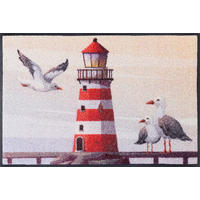 FUßMATTE  50/75 cm  Beige  - Beige, Trend, Kunststoff/Textil (50/75cm) - wash+dry