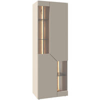 VITRINE Taupe, Wildeiche  64/194/43 cm  - Taupe/Wildeiche, Design, Glas/Holz (64/194/43cm) - Voglauer