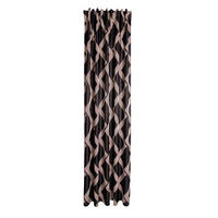 FERTIGVORHANG  blickdicht  140/245 cm   - Chromfarben/Schwarz, Basics, Textil (140/245cm)