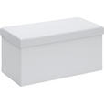 SITZBOX Uni  - Weiß, Design, Textil (76/38/38cm) - Carryhome