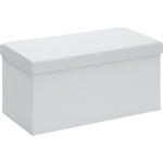 SITZBOX in Textil, Holzwerkstoff Weiß  - Weiß, Design, Holzwerkstoff/Textil (76/38/38cm) - Carryhome