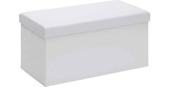 SITZBOX Uni  - Weiß, Design, Textil (76/38/38cm) - Carryhome