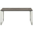 SCHREIBTISCH 160/80/68-82 cm  in Graphitfarben, Weiß  - Graphitfarben/Weiß, Design, Holzwerkstoff/Metall (160/80/68-82cm) - Moderano