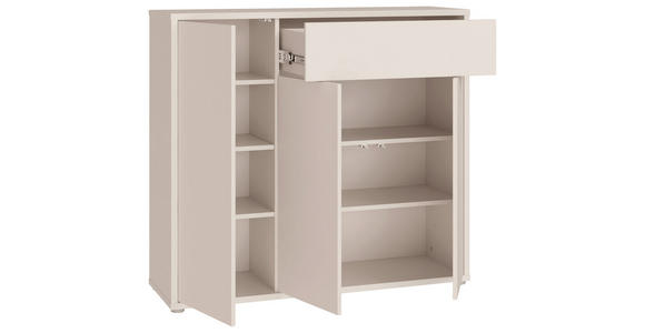 SCHUHSCHRANK  in 109,2/99,1/34,9 cm  - Sandfarben/Grau, MODERN, Holzwerkstoff/Kunststoff (109,2/99,1/34,9cm) - Carryhome