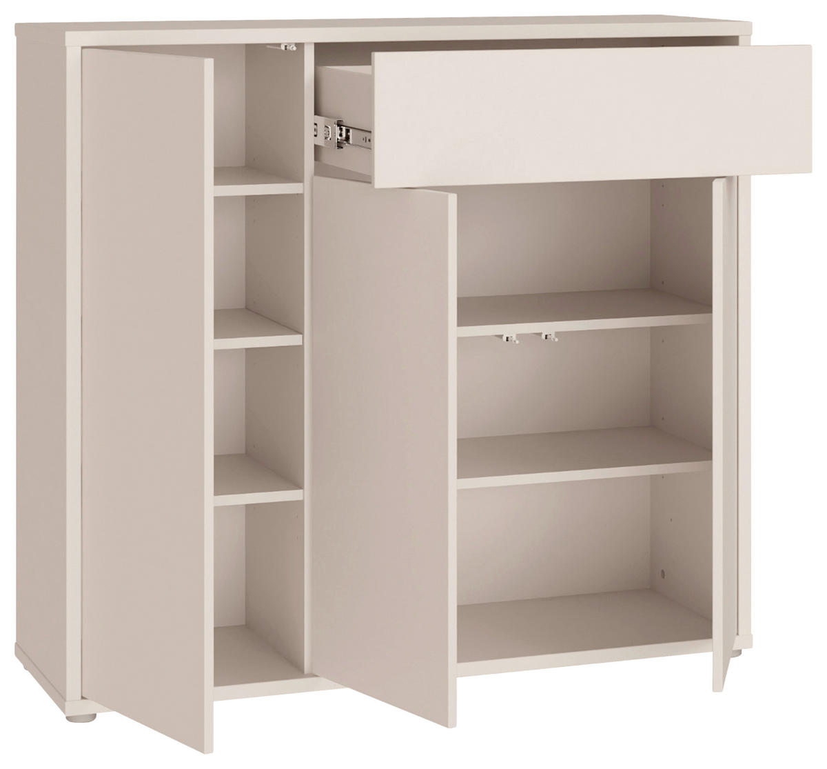 SCHUHSCHRANK  in 109,2/99,1/34,9 cm  - Sandfarben/Grau, MODERN, Holzwerkstoff/Kunststoff (109,2/99,1/34,9cm) - Carryhome