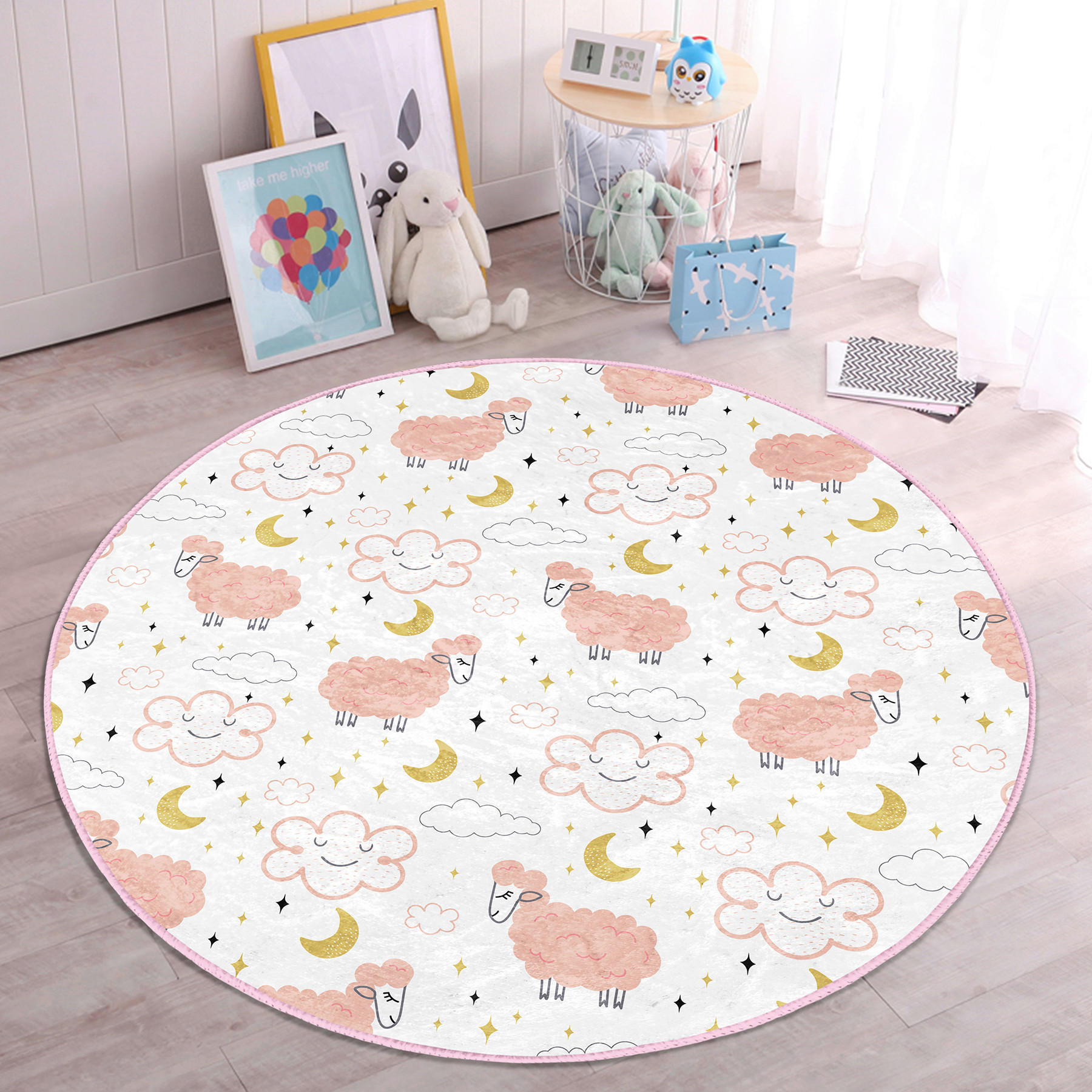 XXXLutz Kinderteppich Mehrfarbig 180x180 cm