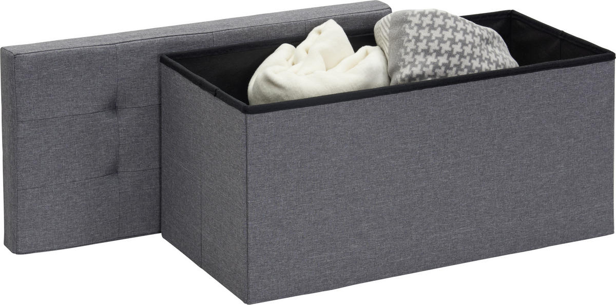 SITZBOX Uni  - Anthrazit, Design, Textil (76/38/38cm) - Carryhome