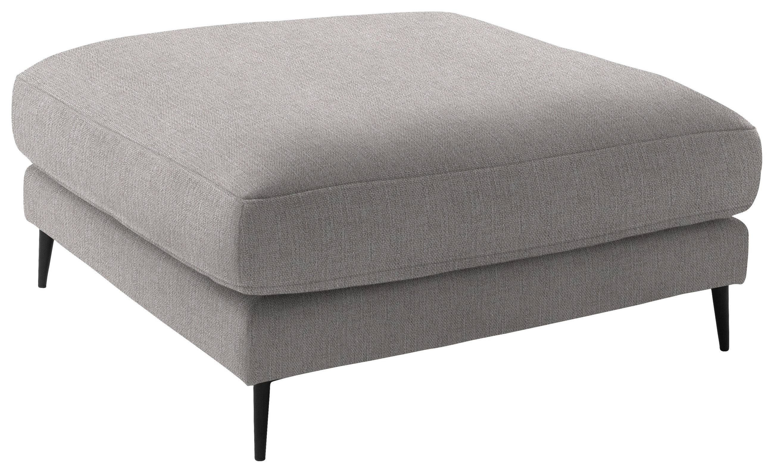 HOCKER in Textil Sandfarben  - Sandfarben/Schwarz, Design, Textil/Metall (120/43/90cm) - Dieter Knoll