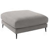 HOCKER in Textil Sandfarben  - Sandfarben/Schwarz, Design, Textil/Metall (120/43/90cm) - Dieter Knoll