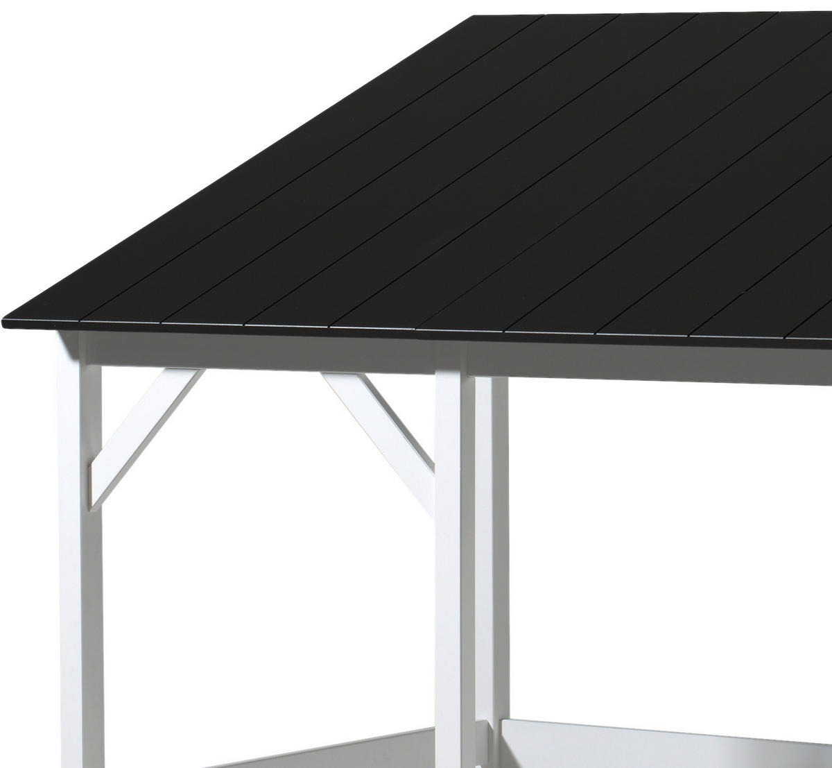 HAUSBETT 90/200 cm  - Schwarz/Weiß, MODERN (90/200cm) - MID.YOU