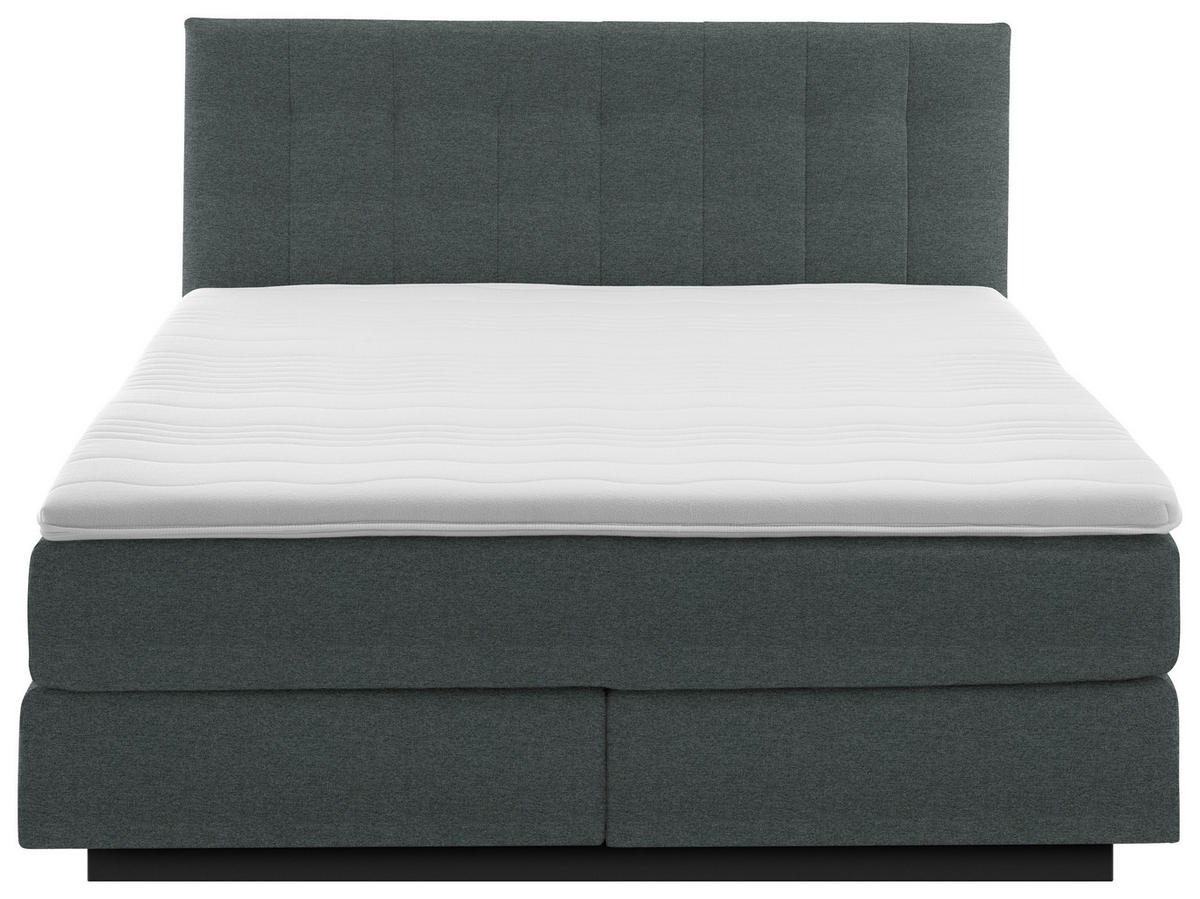 BOXSPRINGBETT 200/200 cm  in Anthrazit  - Anthrazit/Schwarz, Modern, Holzwerkstoff/Kunststoff (200/200cm) - Beldomo - Sleep