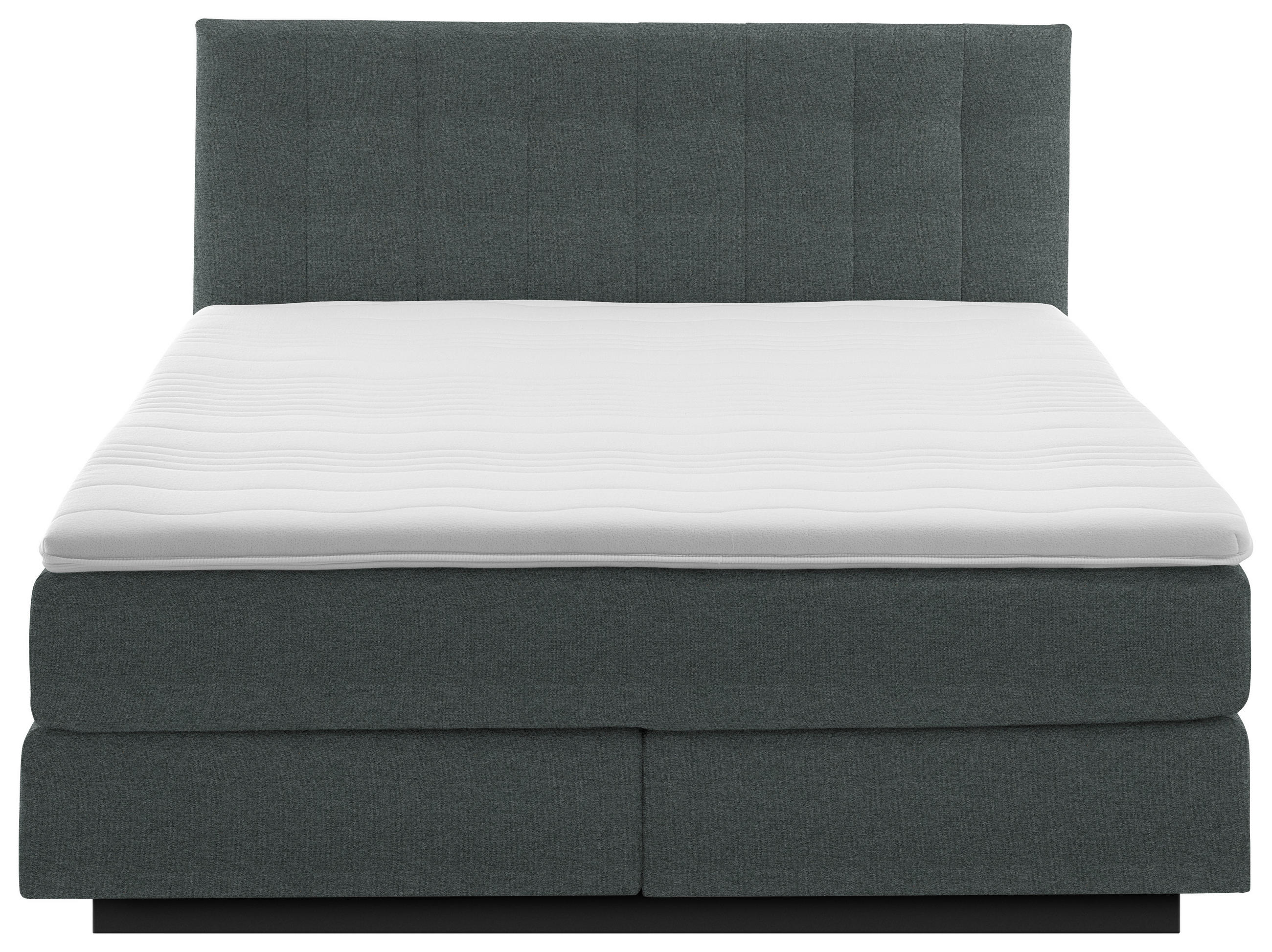 Thumbnail - Beldomo - Sleep Boxspringbett, Anthrazit, Textil, H5, Höhe ca. 23 cm, 200x200 cm, Goldenes M, Made in EU, gepolstertes K...