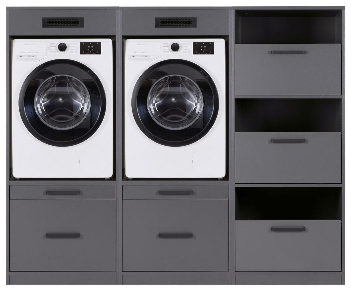 HAUSWIRTSCHAFTSRAUM 201/164/68 cm  in Anthrazit  - Anthrazit, MODERN, Holzwerkstoff (201/164/68cm) - home24