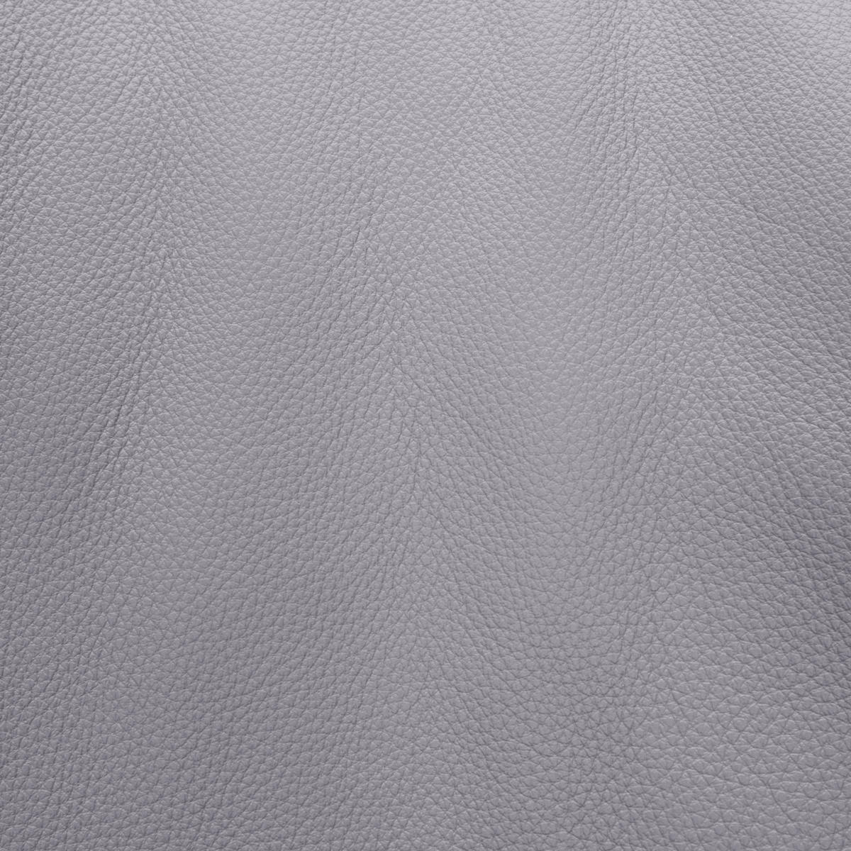ECKSOFA in Echtleder Grau  - Alufarben/Grau, Design, Leder/Metall (299/250cm) - Joop!