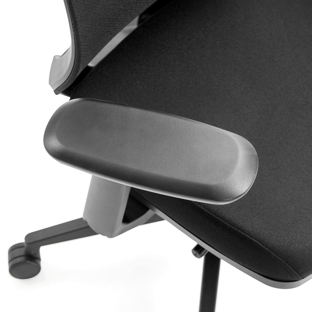 DREHSTUHL Flachgewebe Schwarz  - Schwarz, MODERN, Kunststoff/Textil (73/133/59cm) - MID.YOU