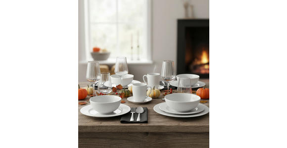 KOMBISERVICE NELE 24-teilig  - Weiß, KONVENTIONELL, Keramik - Landscape