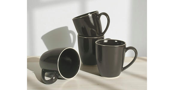 KAFFEEBECHERSET Bastia mocha 4-teilig  - Mokka, Trend, Keramik - Novel