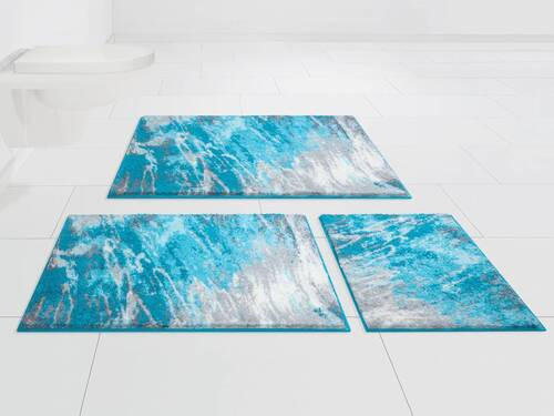 PŘEDLOŽKA K BIDETU, 50/60 cm - tyrkysová, Basics, textil/plast (50/60cm) - Grund