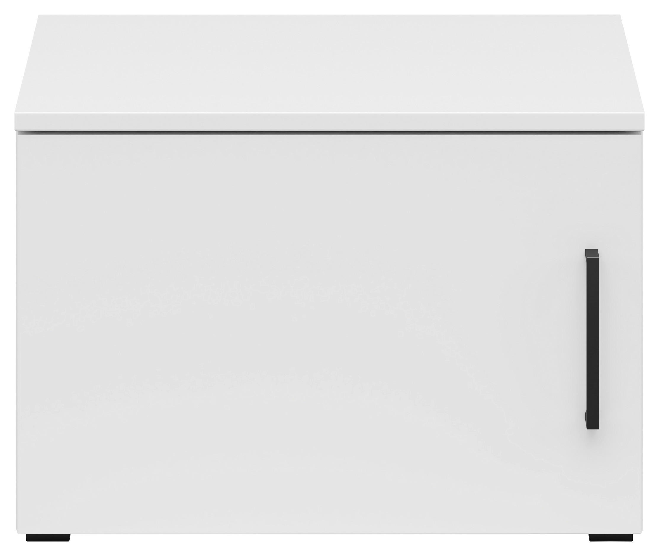 AUFSATZSCHRANK 50/35/40 cm in - Schwarz/Weiß, MODERN, Holzwerkstoff/Kunststoff (50/35/40cm) - Carryhome