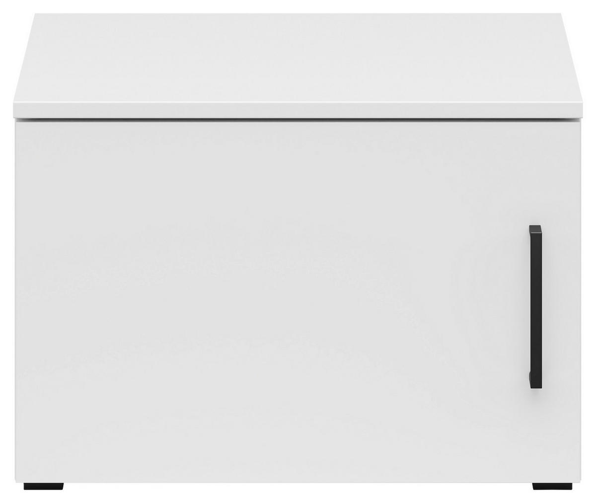 AUFSATZSCHRANK 50/35/40 cm   - Schwarz/Weiß, MODERN, Holzwerkstoff/Kunststoff (50/35/40cm) - Carryhome