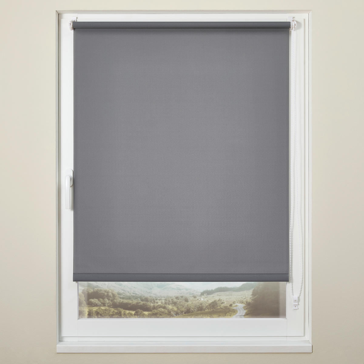 ROLLO  black-out (lichtundurchlässig)  80/160 cm   - Grau, Design, Textil (80/160cm) - Boxxx