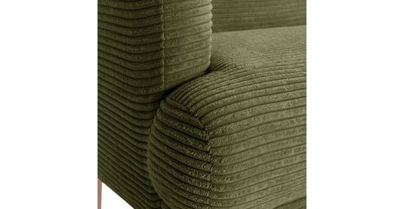 SITZBANK 210/83/70 cm Cord Eichefarben, Dunkelgrün Holz  - Dunkelgrün/Eichefarben, Design, Holz/Textil (210/83/70cm) - Landscape