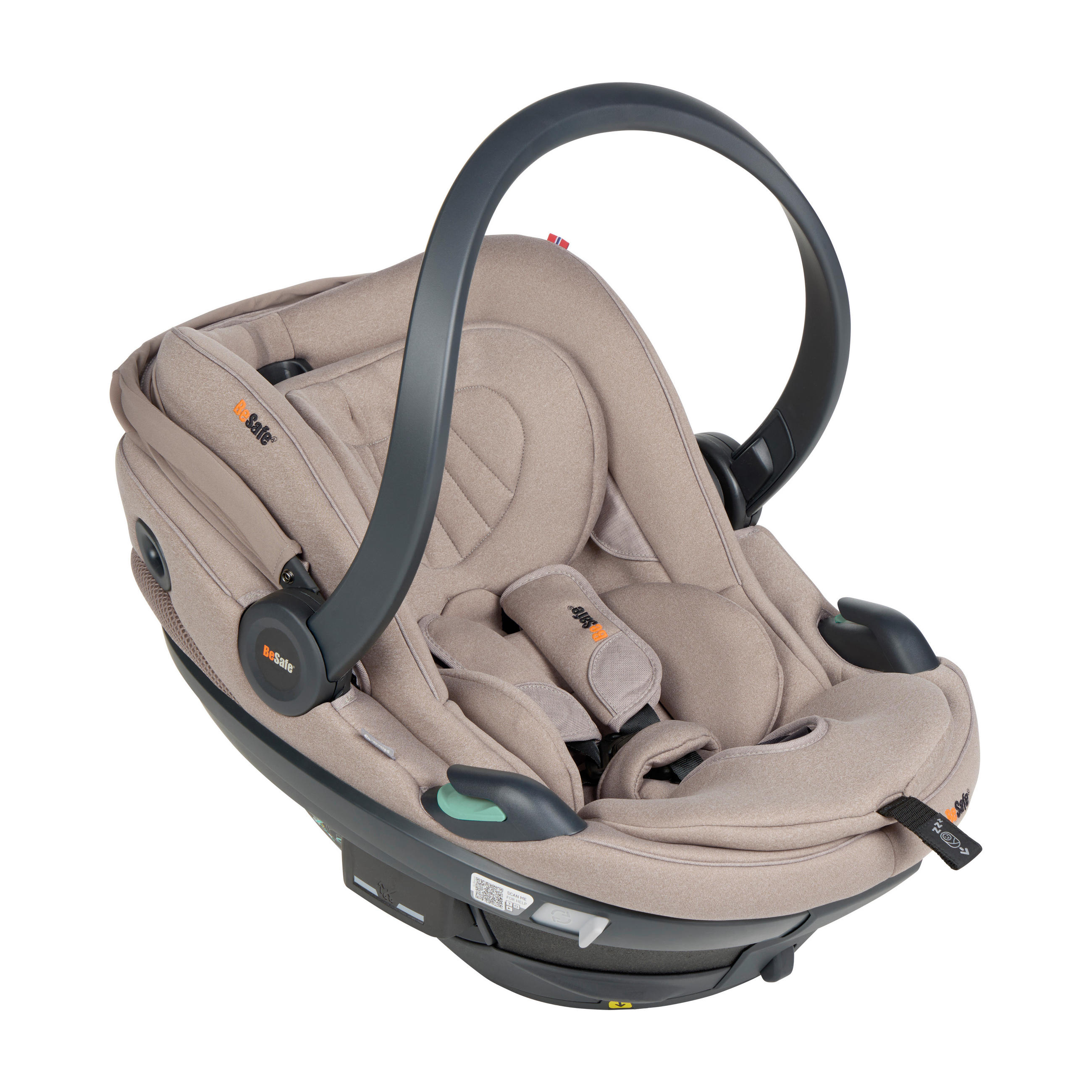 AUTO-SEDIŠTE ZA BEBE  Go Beyond²  - crna/boja peska, Osnovno, tekstil/plastika (64/44/59cm) - Besafe