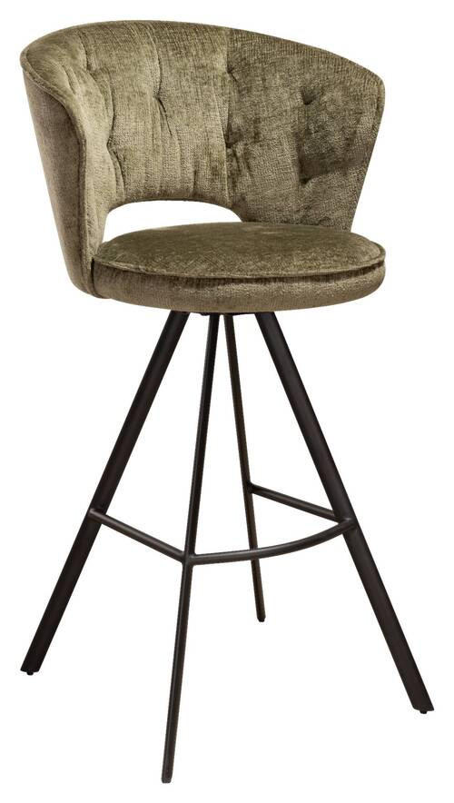 BARPALL i grön  - grön/svart, Design, metall/textil (54/103/54cm) - Novel