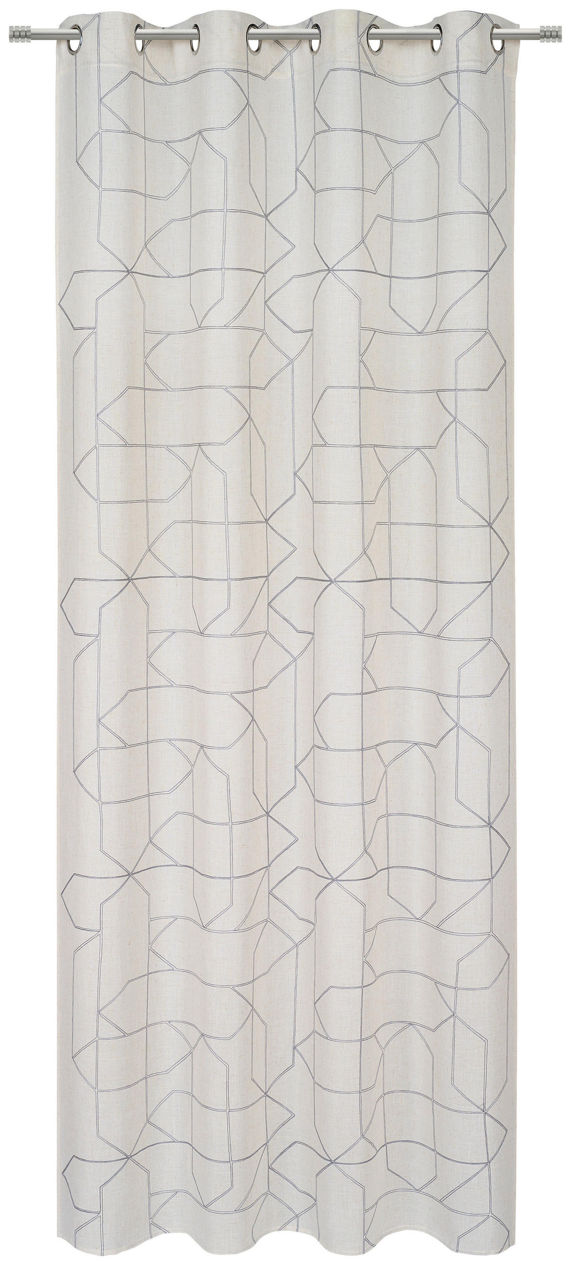 ÖSENVORHANG blickdicht  - Beige/Grau, Design, Textil (140/245cm) - Esposa